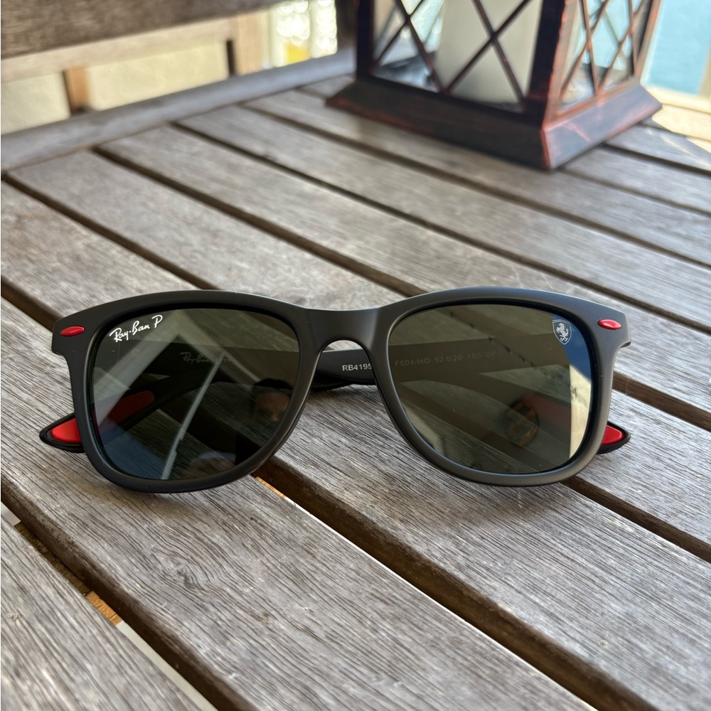 Ray-Ban Liteforce Polarized Ferrari Black Sunglasses